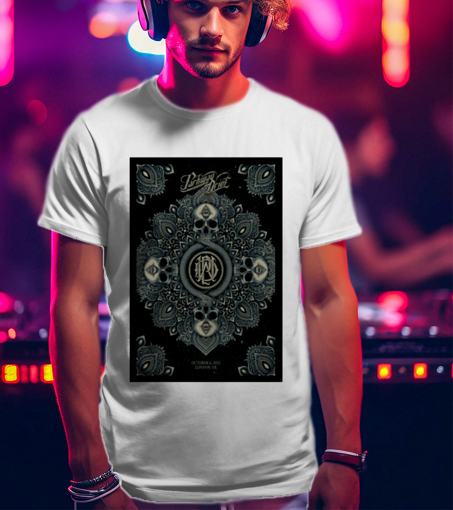 Parkway Drive Tour London UK October 4 2025 Mandala And Skull T-Shirt