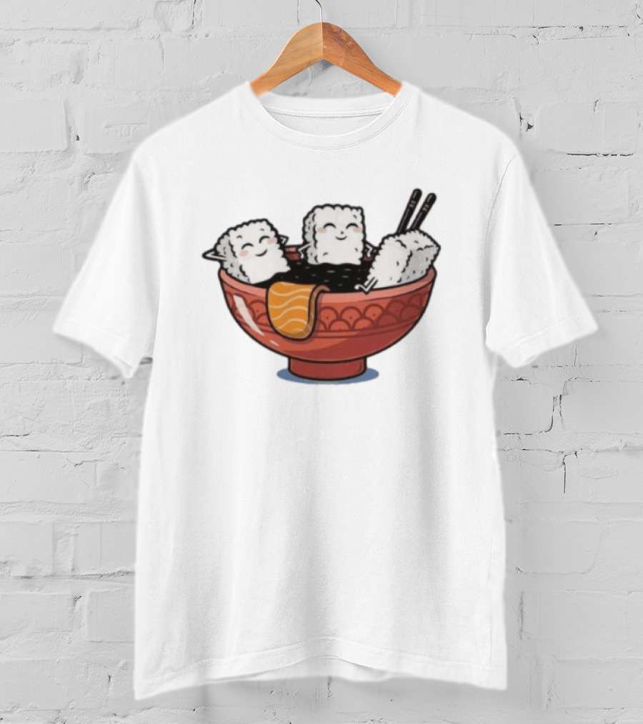 Original Sushi Relax Soaking In Soy Sauce Bowl T-Shirt