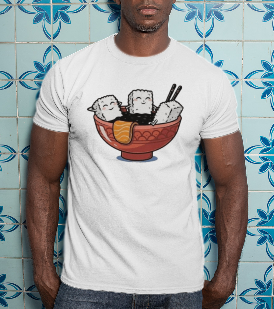 Original Sushi Relax Soaking In Soy Sauce Bowl T-Shirt