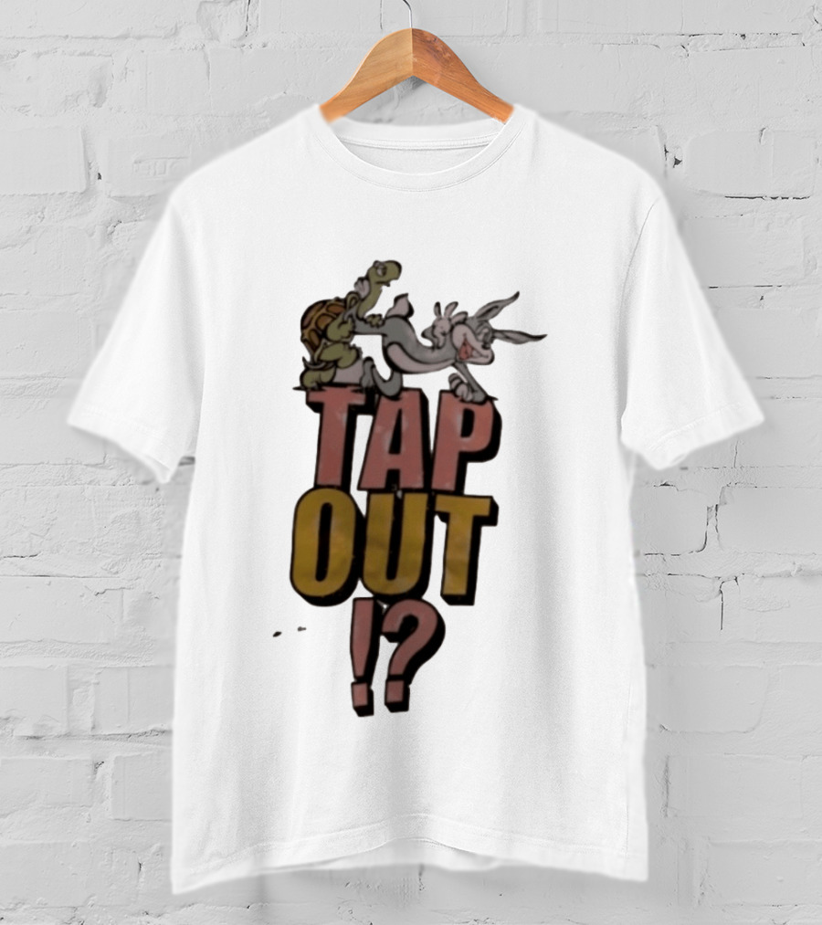 Turtle And Rabbit Tap Out Wrestling Match Showdown T-Shirt