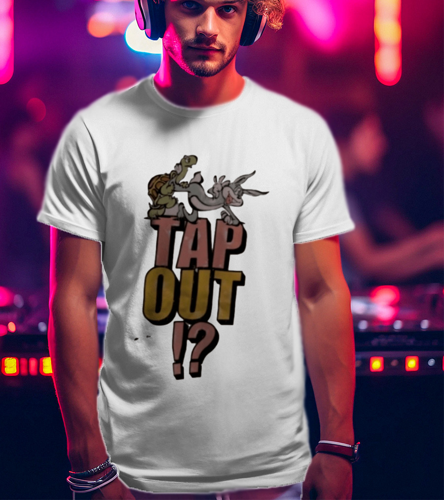 Turtle And Rabbit Tap Out Wrestling Match Showdown T-Shirt