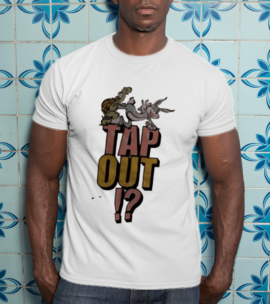Turtle And Rabbit Tap Out Wrestling Match Showdown T-Shirt