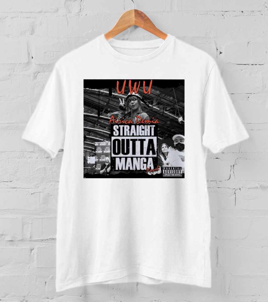 UWU Airica Demia Straight Outta Manga Panel Parental Explicit Fan Service T-Shirt