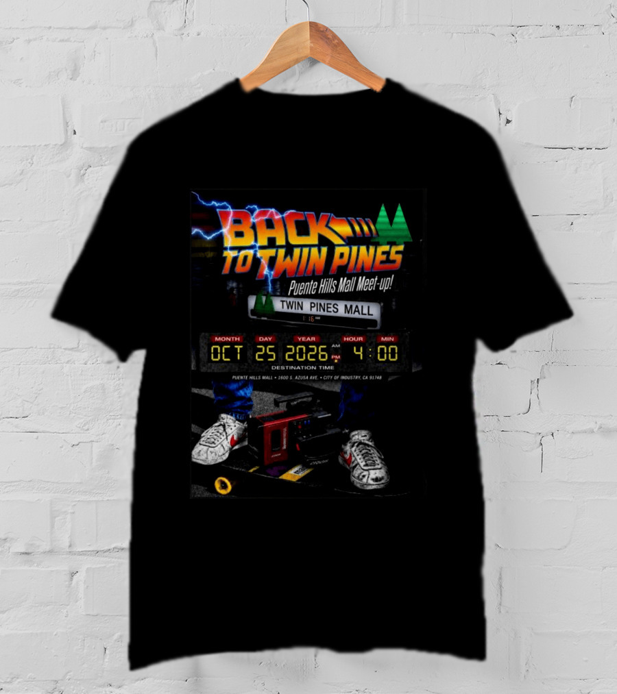 Back To Twin Pines Mall Meet Up October 25 2026 4:00 AM Puente Hills Mall T-Shirt