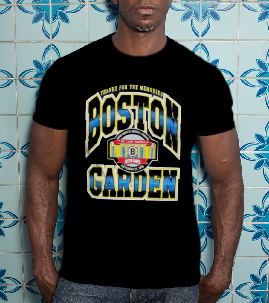 Boston Bruins Boston Garden Thanks For The Memories The Last Hurrah September 28 1995 T-Shirt