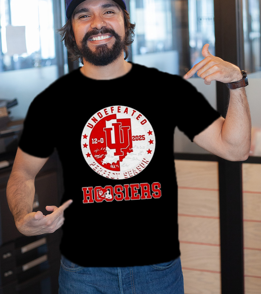 Indiana Hoosiers 12 0 Undefeated 2025 Perfect Season T-Shirt