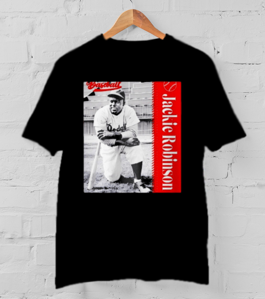 Jackie Robinson Brooklyn Dodgers MLB Baseball Legend T-Shirt