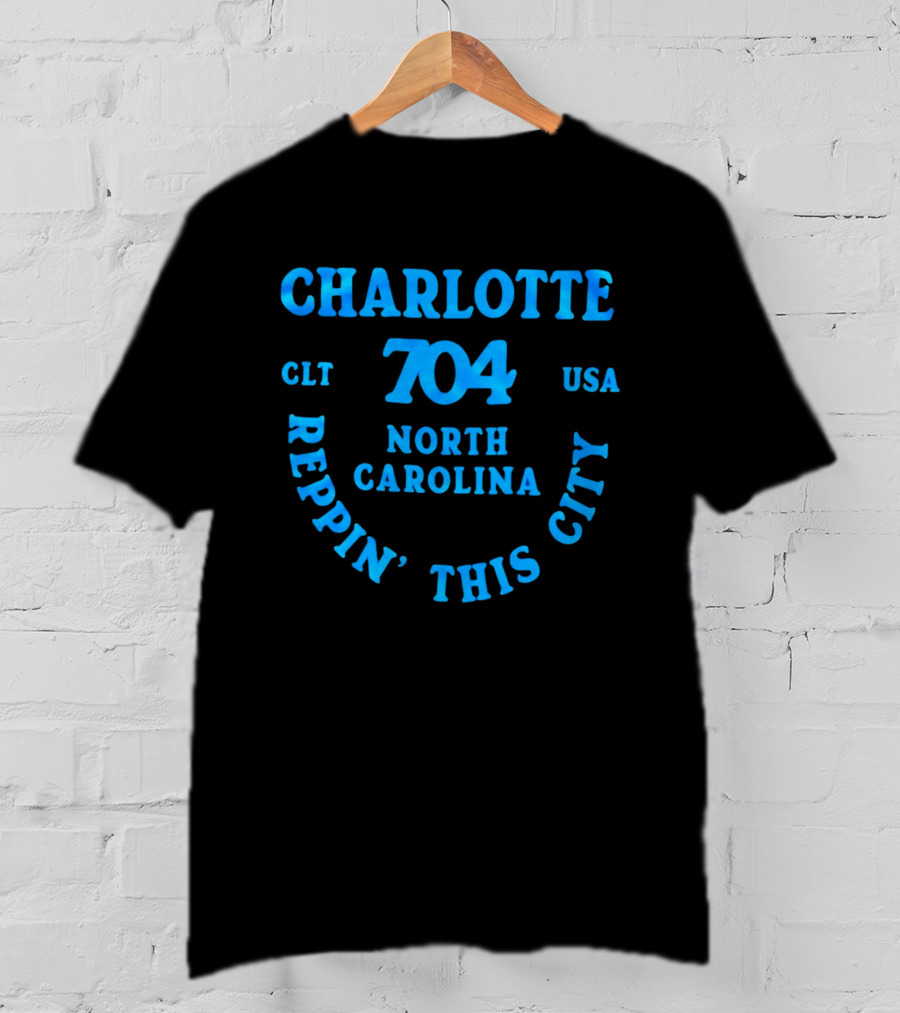 Charlotte 704 Clt Usa North Carolina Reppin' This City T-Shirt
