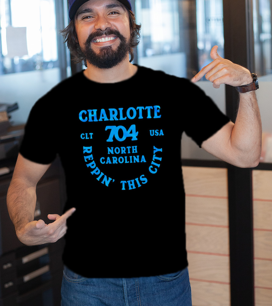 Charlotte 704 Clt Usa North Carolina Reppin' This City T-Shirt