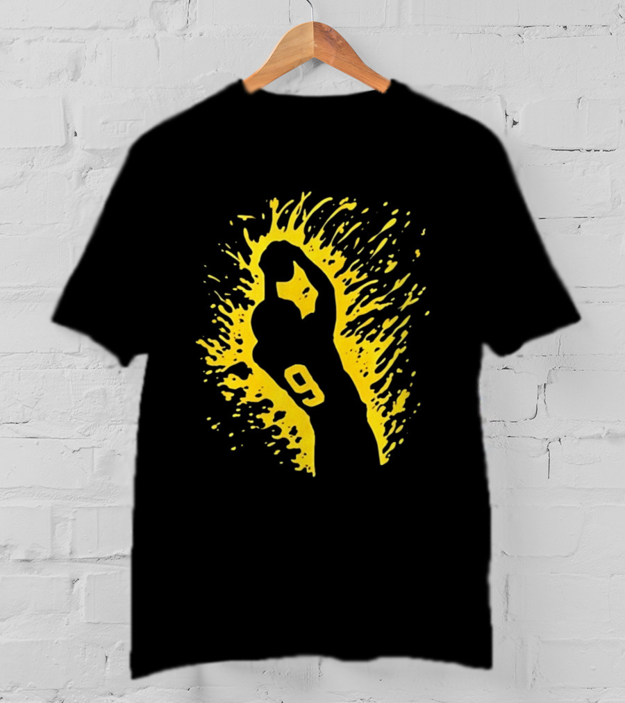 Josh Jacobs Number 9 Football Splash T-Shirt