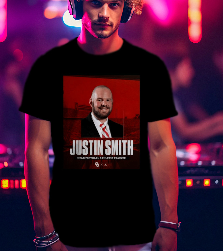 Justin Smith Oklahoma Head Football Athletic Trainer OU T-Shirt