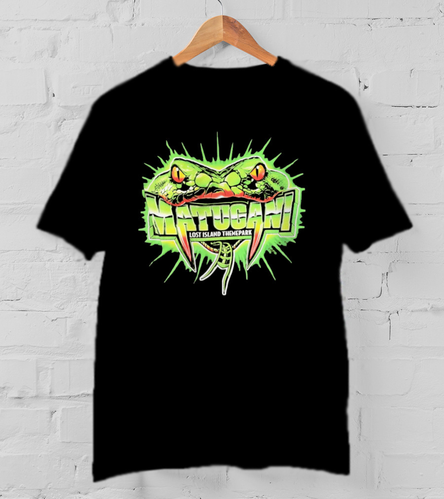 Matugani Snake Roller Lost Island Themepark Adventure T-Shirt