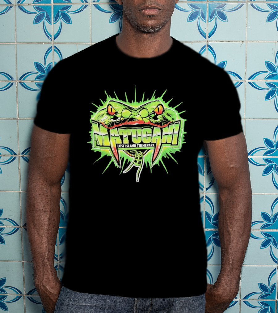 Matugani Snake Roller Lost Island Themepark Adventure T-Shirt