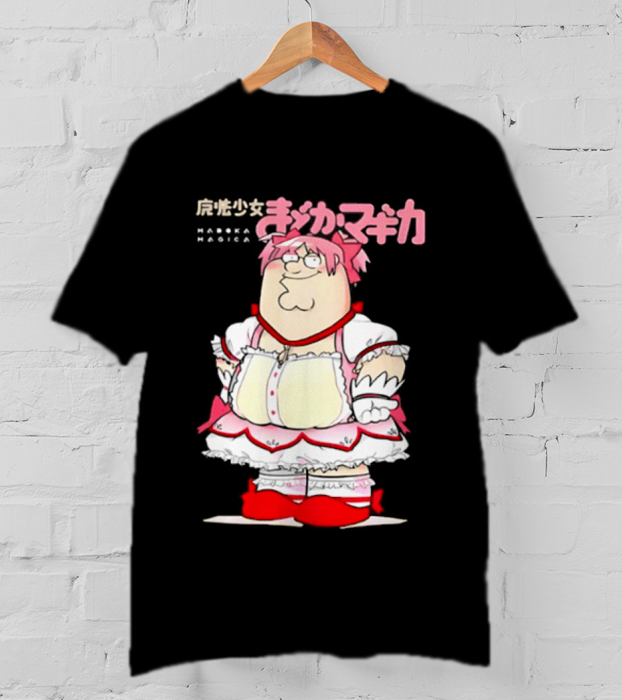 Madoka Peter Griffin Family Guy Puella Magi Madoka Magica Crossover Anime T-Shirt