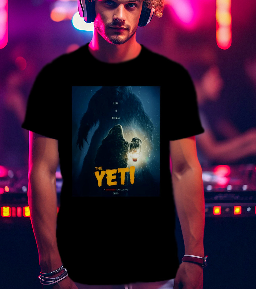 Fear Is Primal The Yeti A Shudder Exclusive AMC Lantern Shadowy Figure T-Shirt