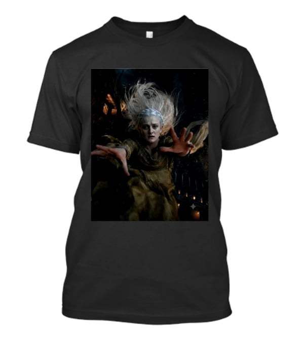 Helaena Targaryen Silver Haired Fantasy Woman In Dark Forest House Of The Dragon Scene T-Shirt