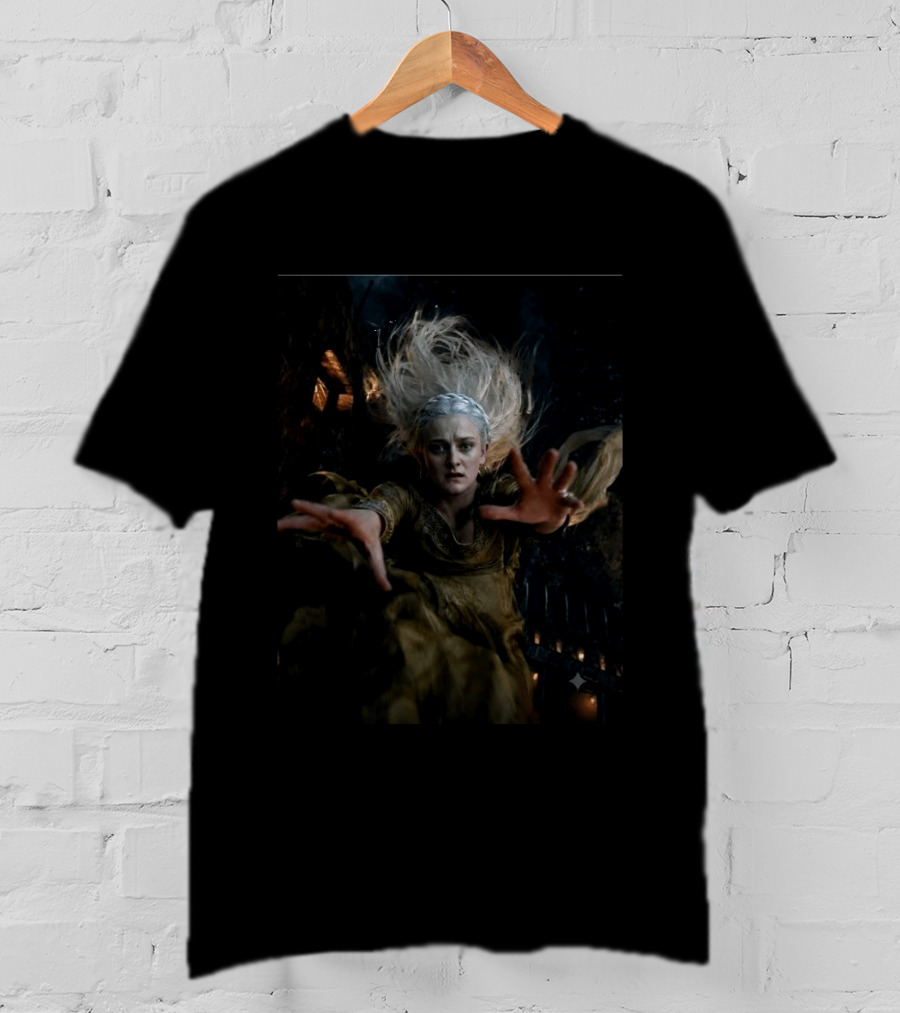 Helaena Targaryen Silver Haired Fantasy Woman In Dark Forest House Of The Dragon Scene T-Shirt