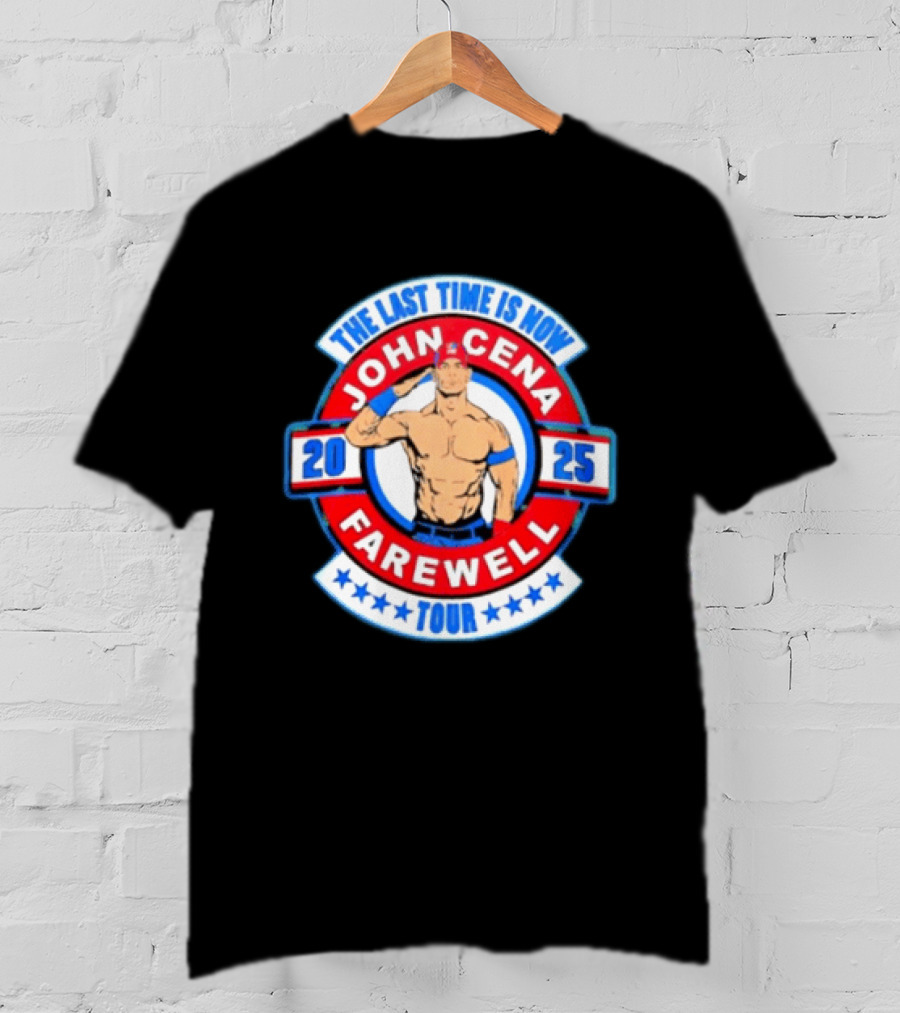 WWE John Cena 2025 Farewell Tour The Last Time Is Now T-Shirt