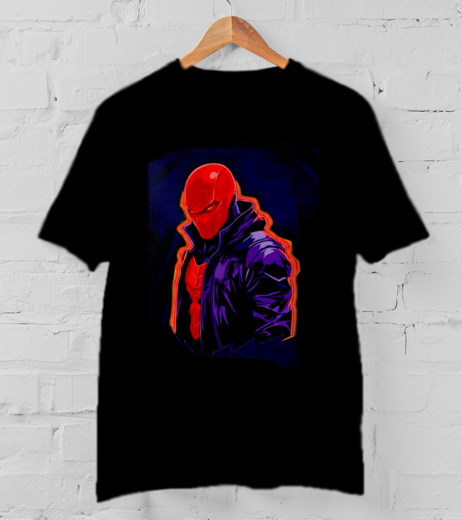 Red Hood Jason Todd DC Comics Vigilante Masked Hero T-Shirt