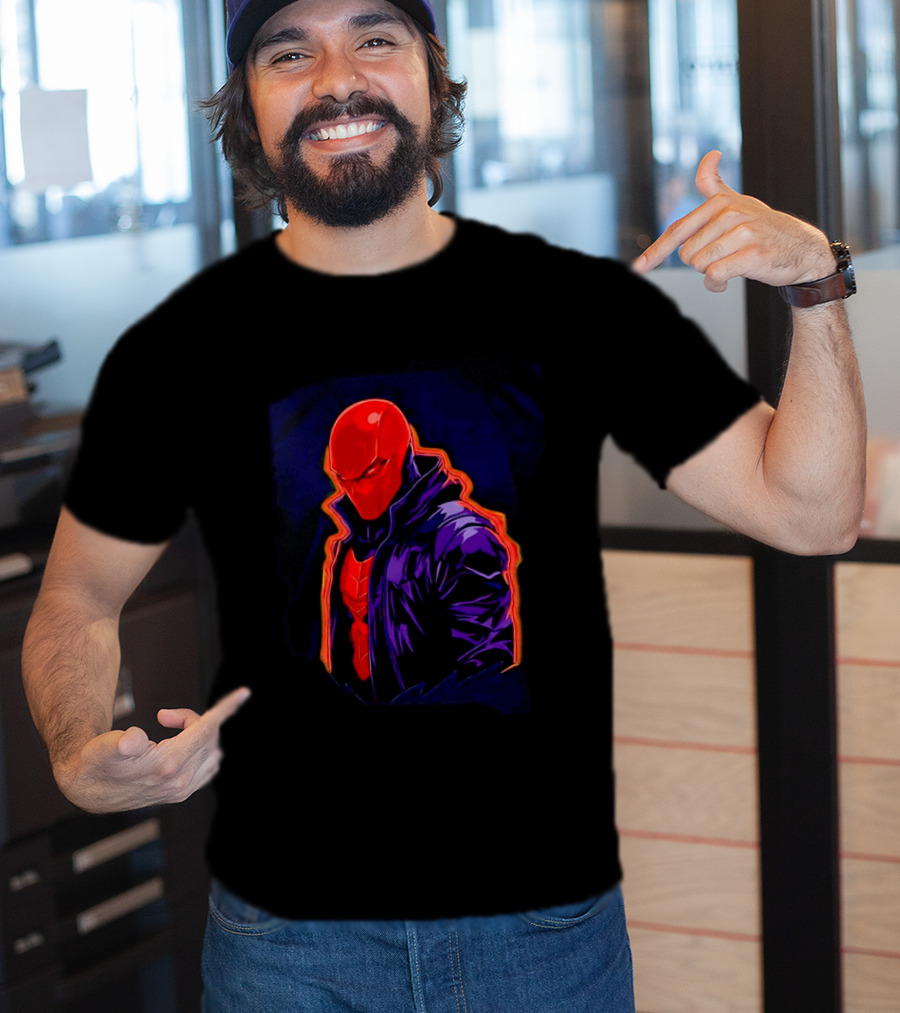 Red Hood Jason Todd DC Comics Vigilante Masked Hero T-Shirt