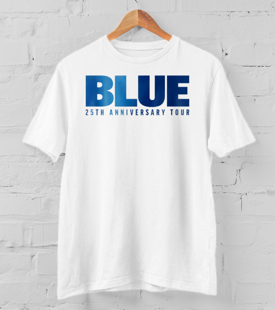 Blue 25th Anniversary Tour Music Concert Celebration T-Shirt