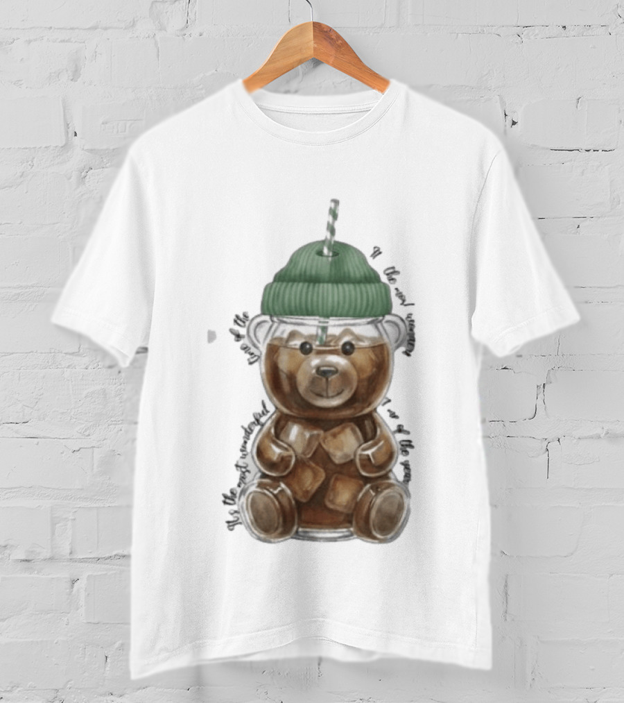 Starbucks Bear Cold Coffee Christmas 2023 Edition T-Shirt