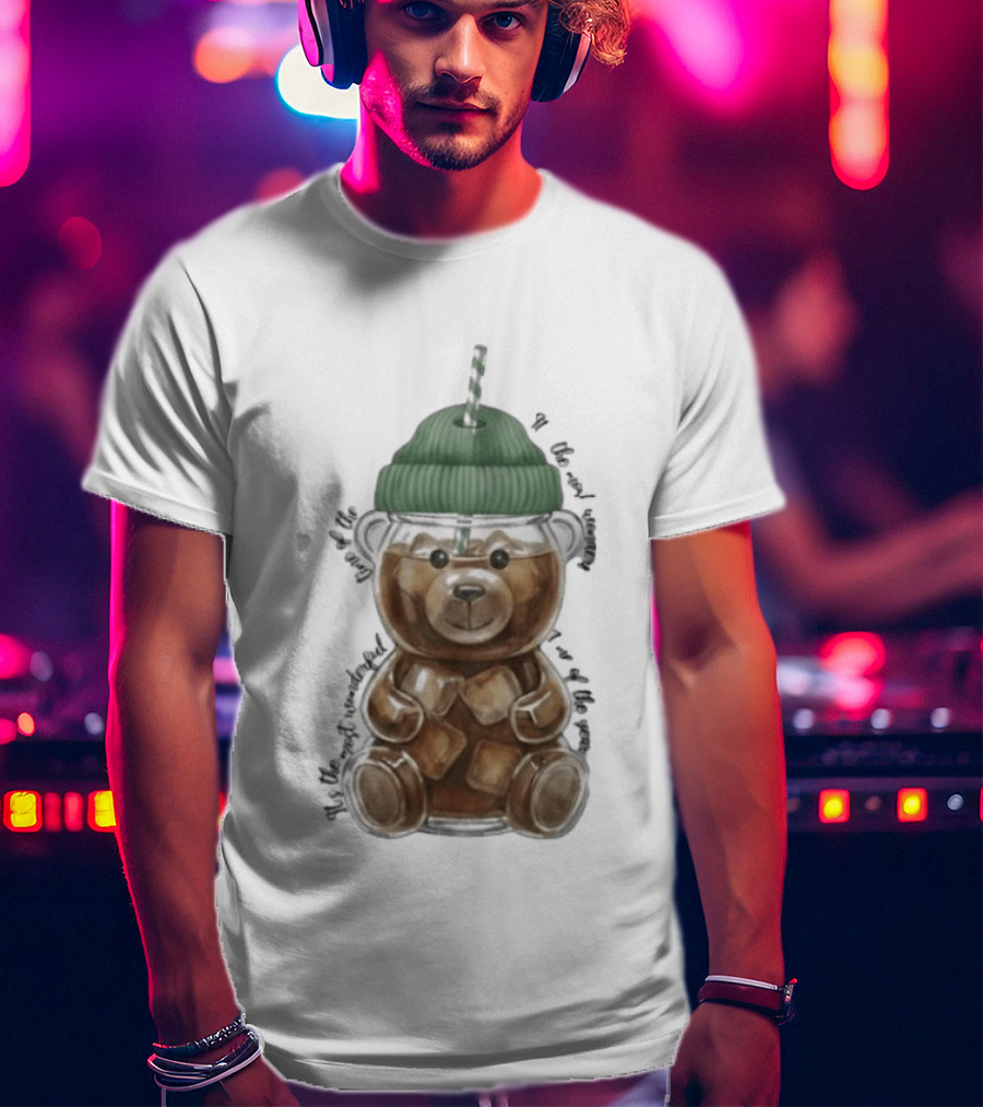 Starbucks Bear Cold Coffee Christmas 2023 Edition T-Shirt
