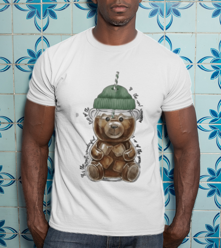 Starbucks Bear Cold Coffee Christmas 2023 Edition T-Shirt