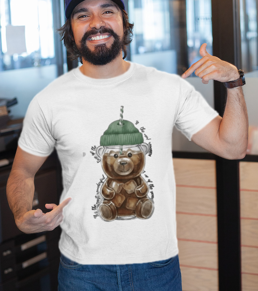 Starbucks Bear Cold Coffee Christmas 2023 Edition T-Shirt
