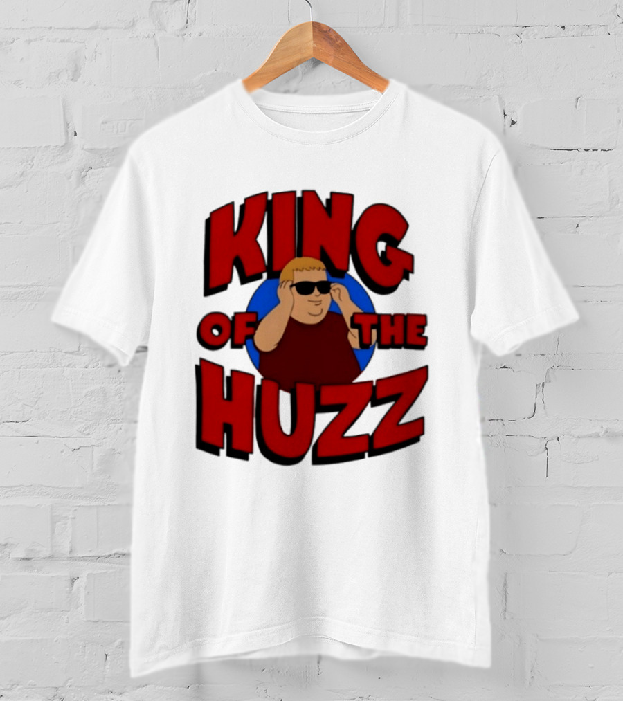 King Of The Huzz Iconic Retro Humor Vibe T-Shirt