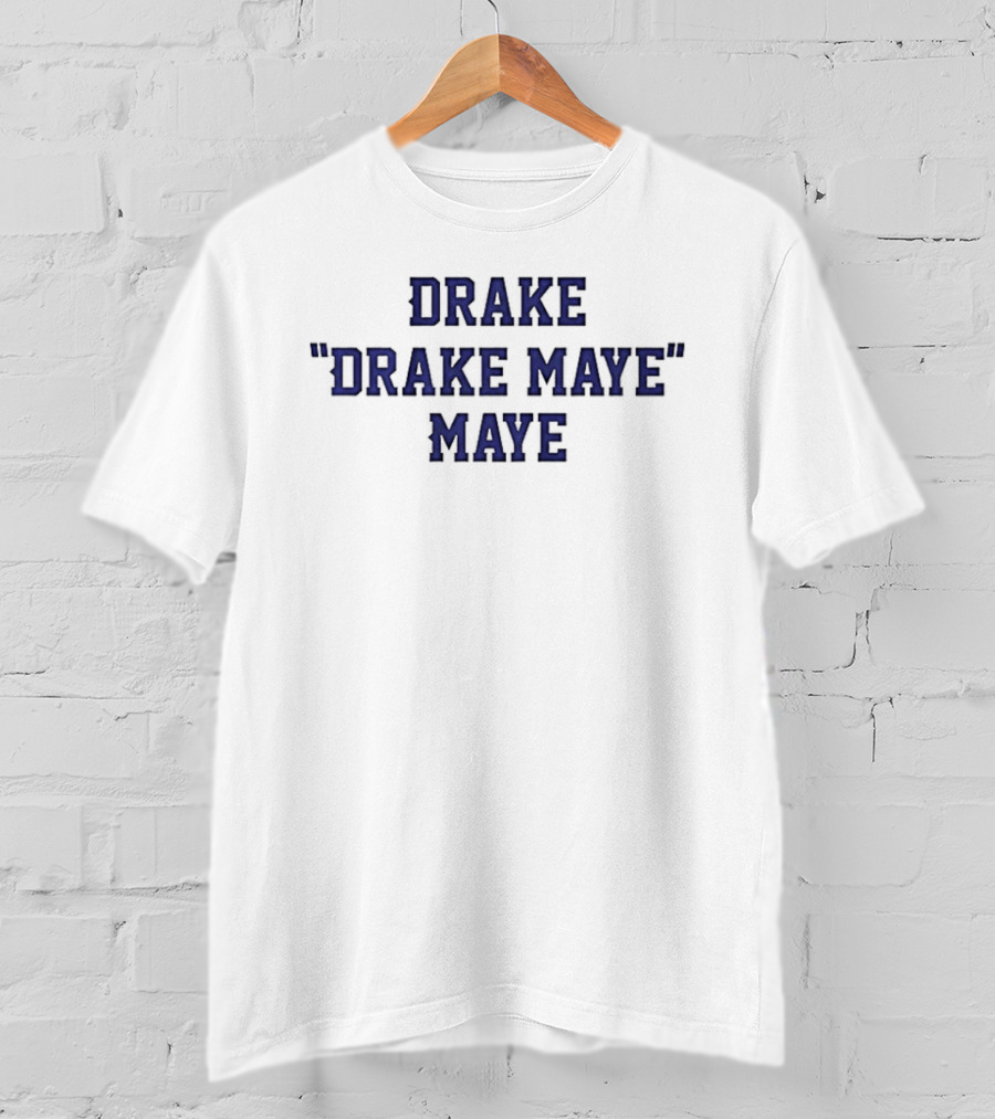 Drake "Drake Maye" Maye Classic New England Patriots Football T-Shirt