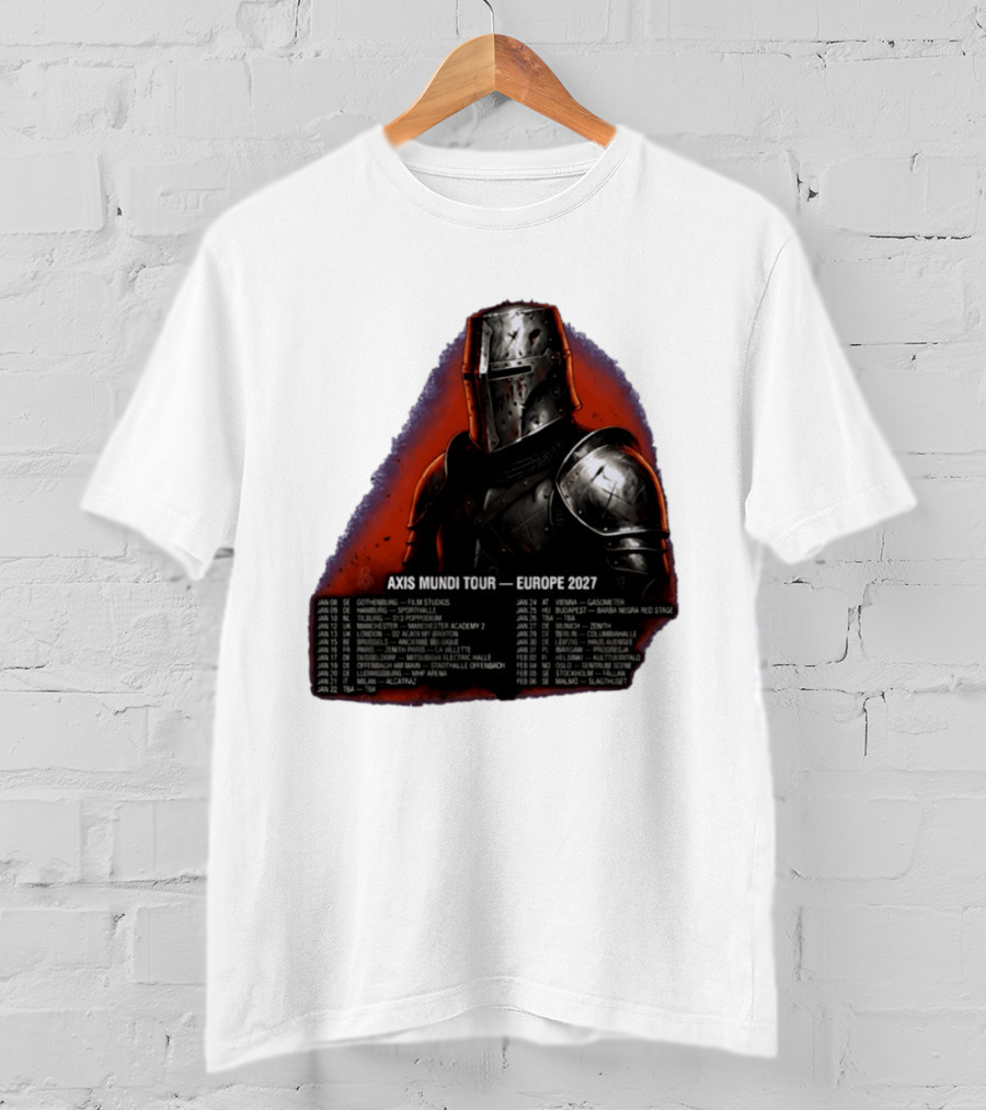 Imminence August Burns Red Axis Mundi Tour 2027 Europe Knights T-Shirt