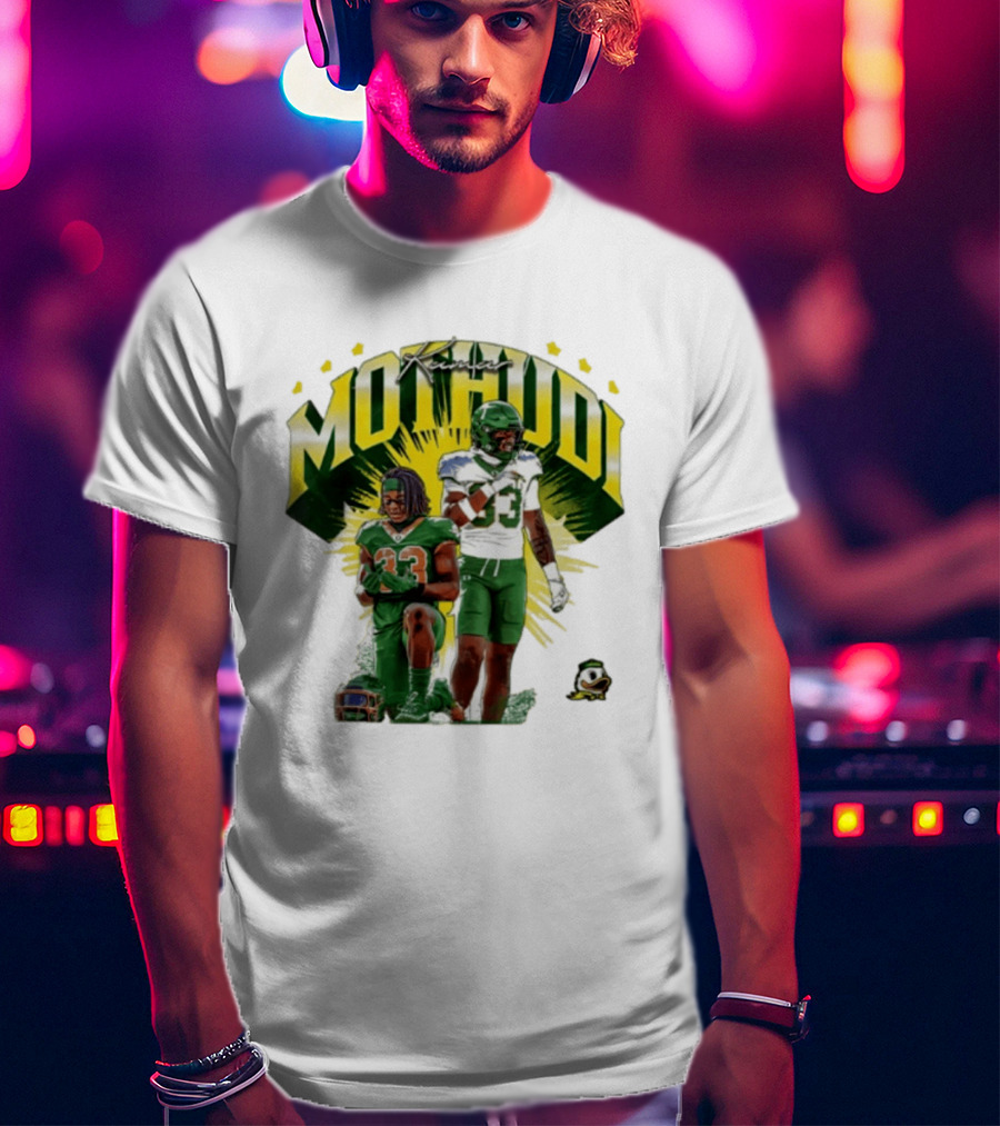 Kamar Mothudi Oregon Ducks Linebacker 33 Football Player T-Shirt