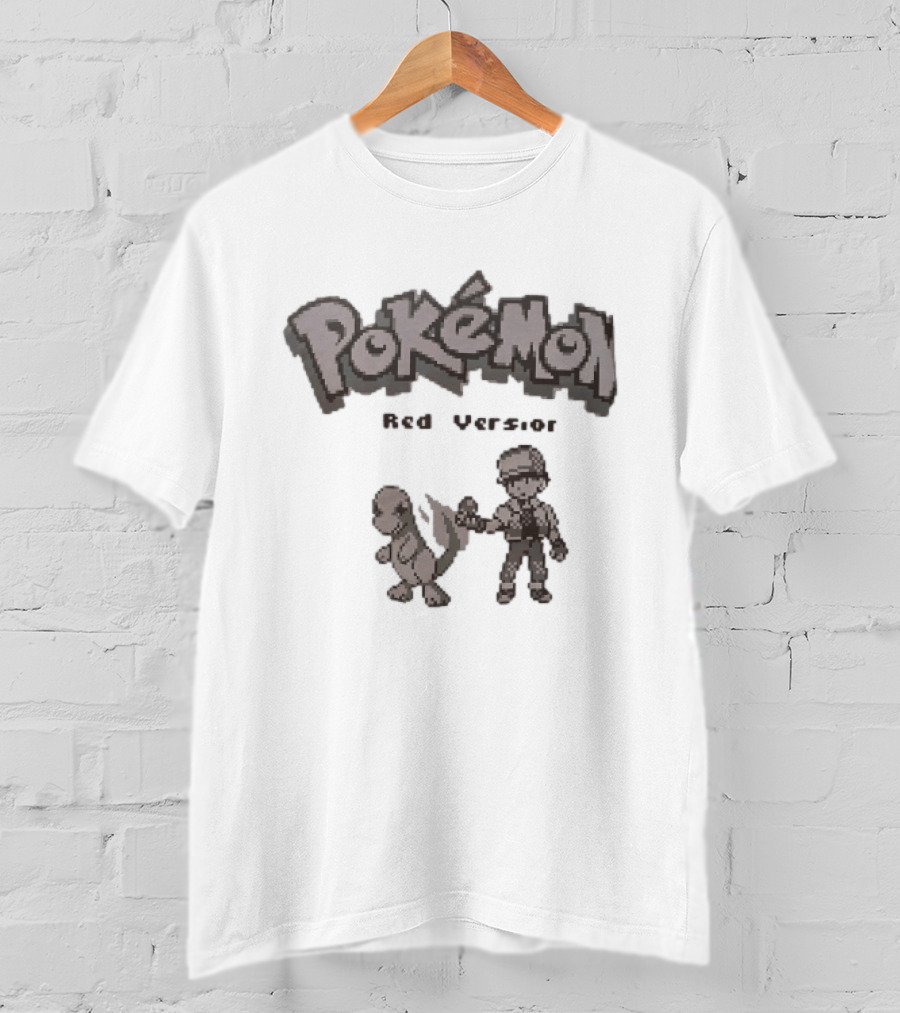 Pokémon Red Version Charmander And Red Trainer Classic Game T-Shirt