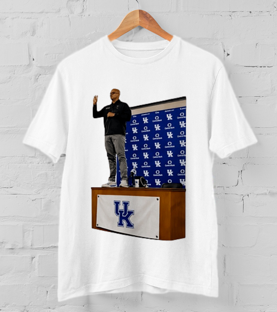 Mark Pope UK Wildcats Kentucky Basketball Coach Press Conference T-Shirt