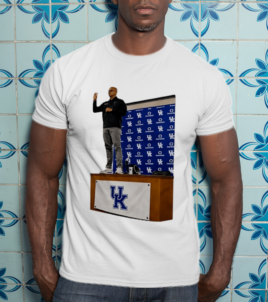 Mark Pope UK Wildcats Kentucky Basketball Coach Press Conference T-Shirt