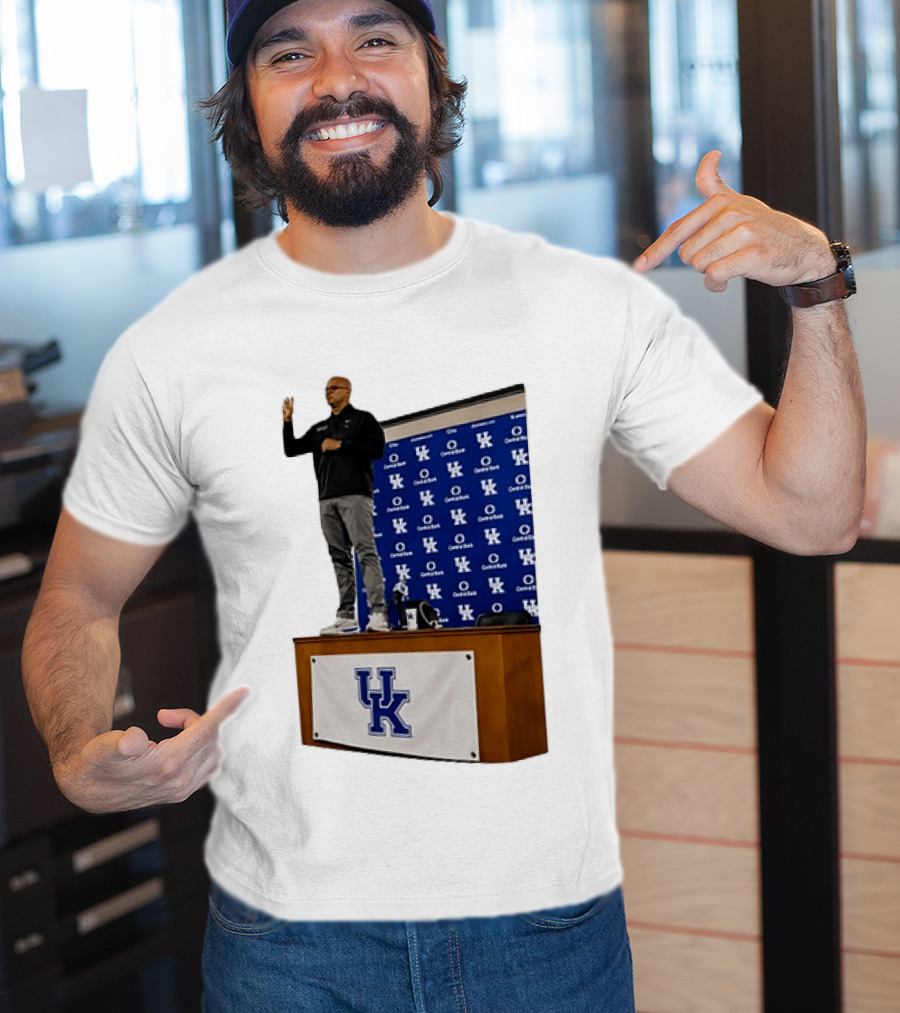 Mark Pope UK Wildcats Kentucky Basketball Coach Press Conference T-Shirt
