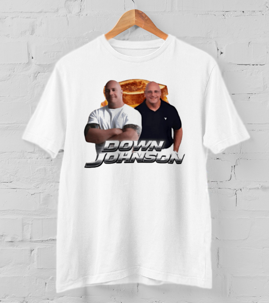 Dwayne Johnson Down Johnson Sandwich Image With Two Bald Men T-Shirt