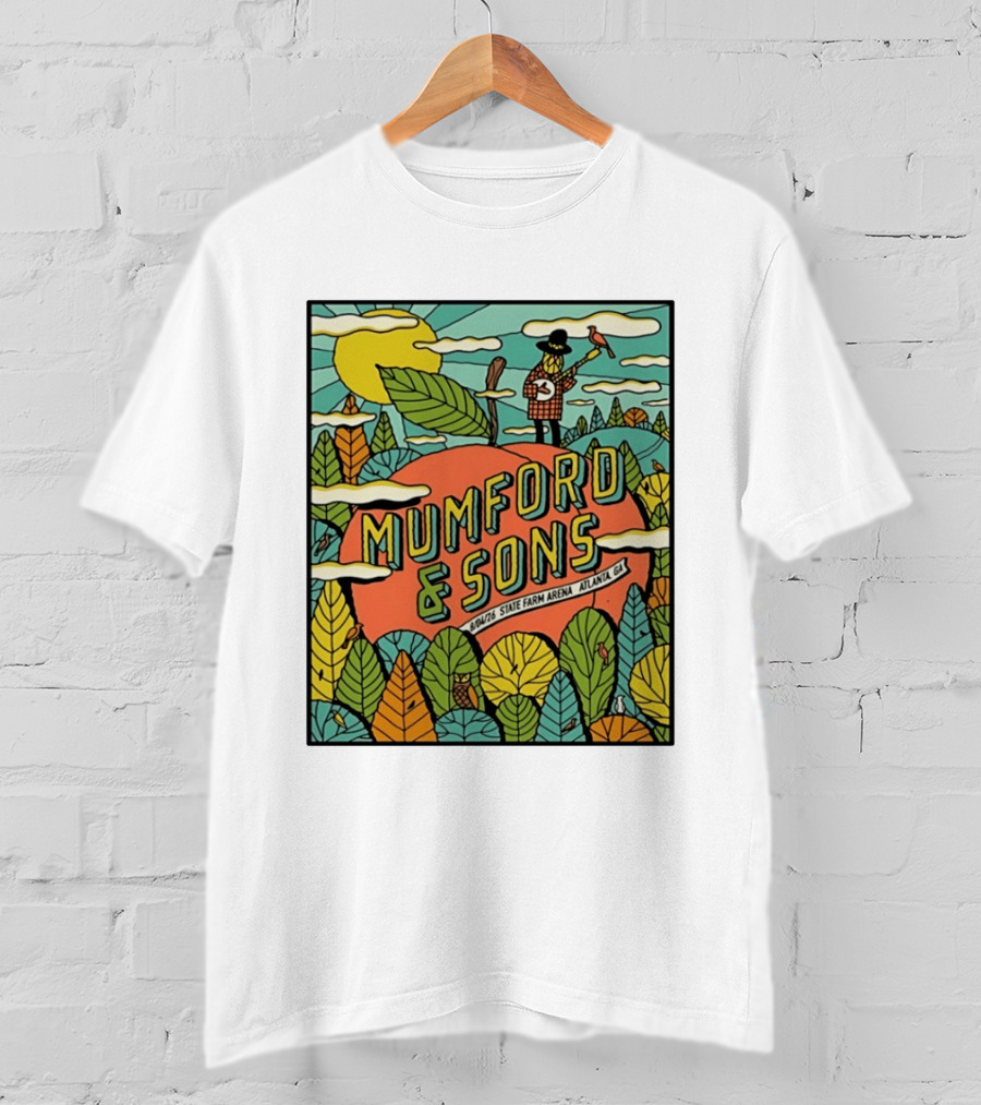 Mumford & Sons State Farm Arena Atlanta GA Concert 9/10/26 Sun Nature T-Shirt
