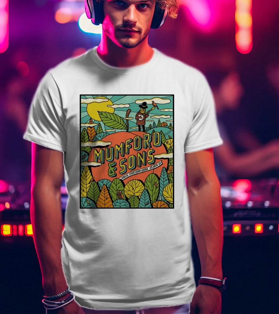 Mumford & Sons State Farm Arena Atlanta GA Concert 9/10/26 Sun Nature T-Shirt