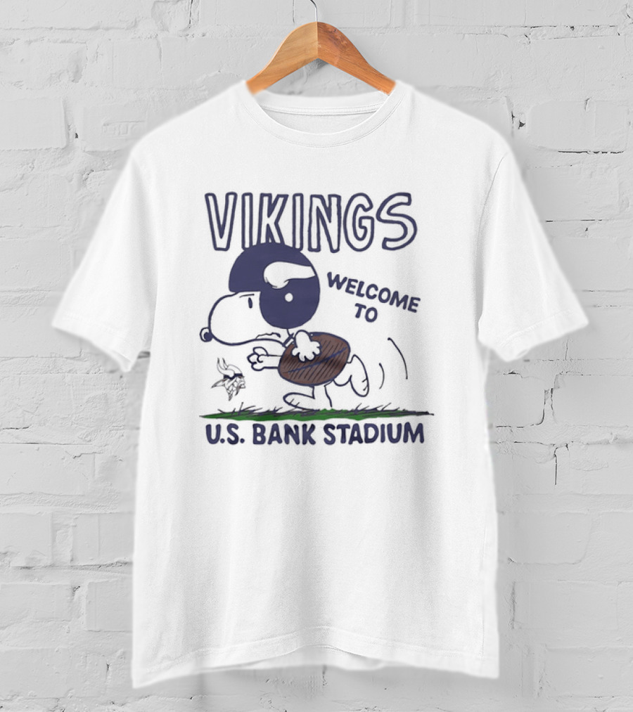 Snoopy Vikings Welcome To U.S. Bank Stadium T-Shirt