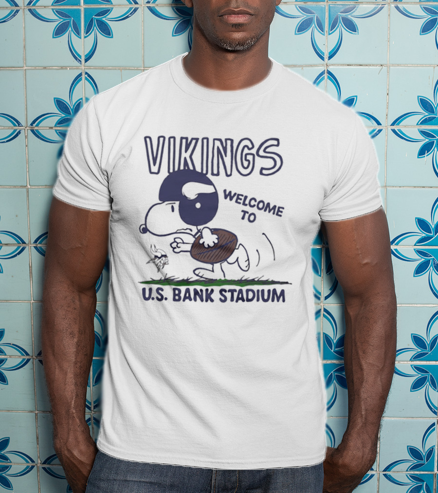 Snoopy Vikings Welcome To U.S. Bank Stadium T-Shirt