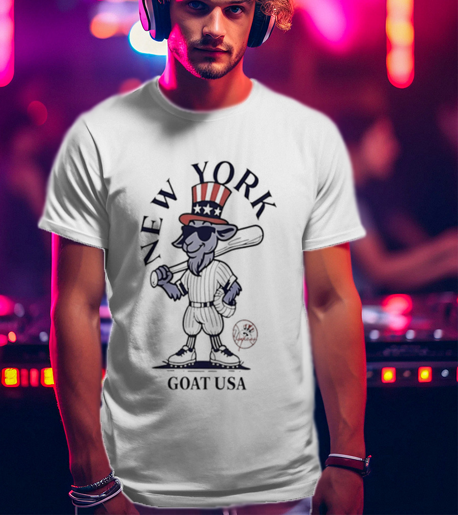 New York Yankees Goat USA Uncle Sam T-Shirt