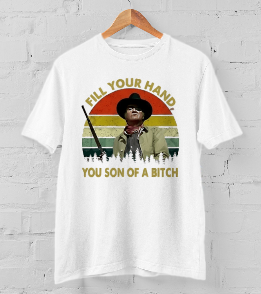 John Wayne The Duke Fill Your Hand Vintage Western T-Shirt