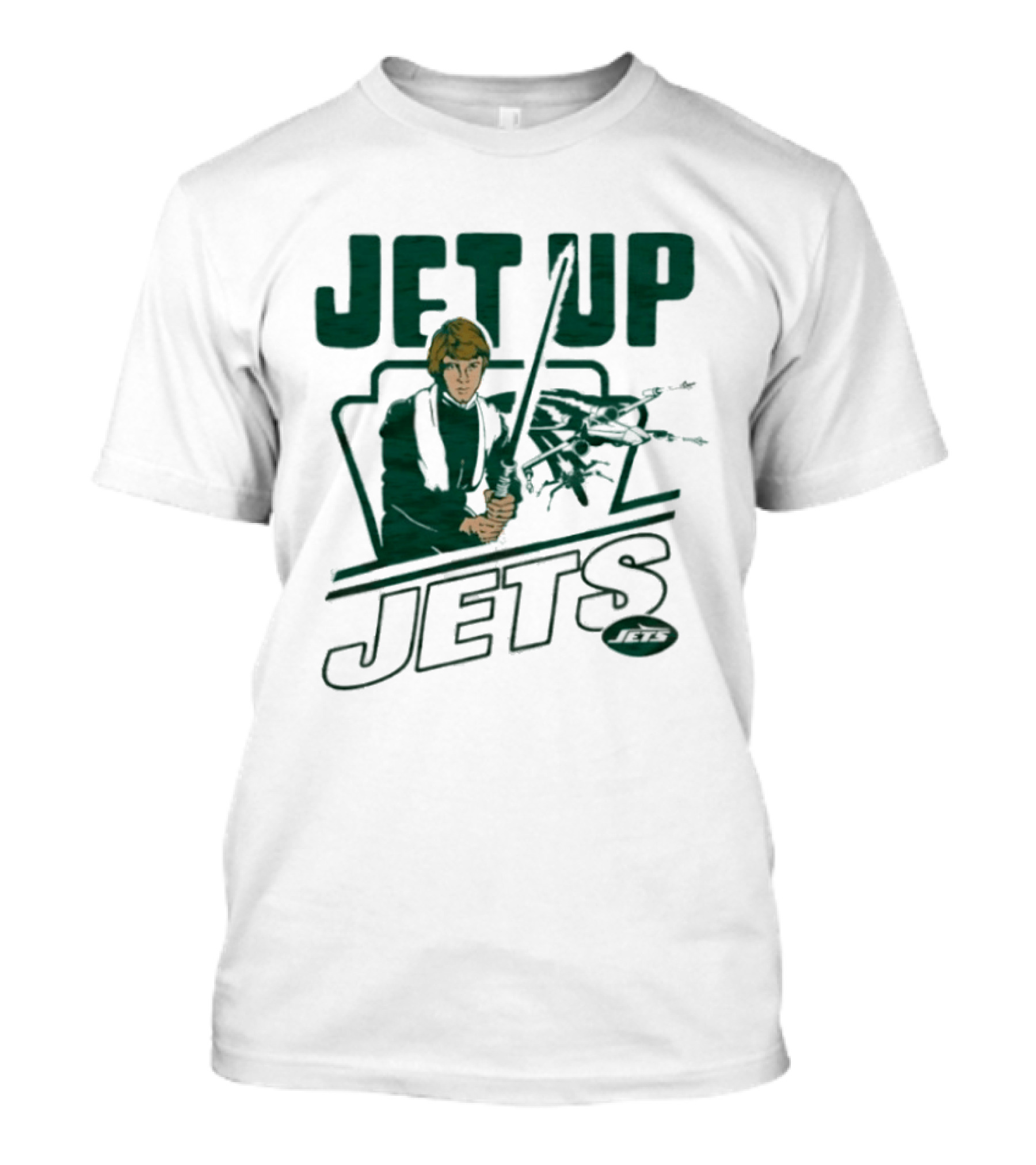 Jet Up Star Wars Luke New York Jets Collaboration T-Shirt