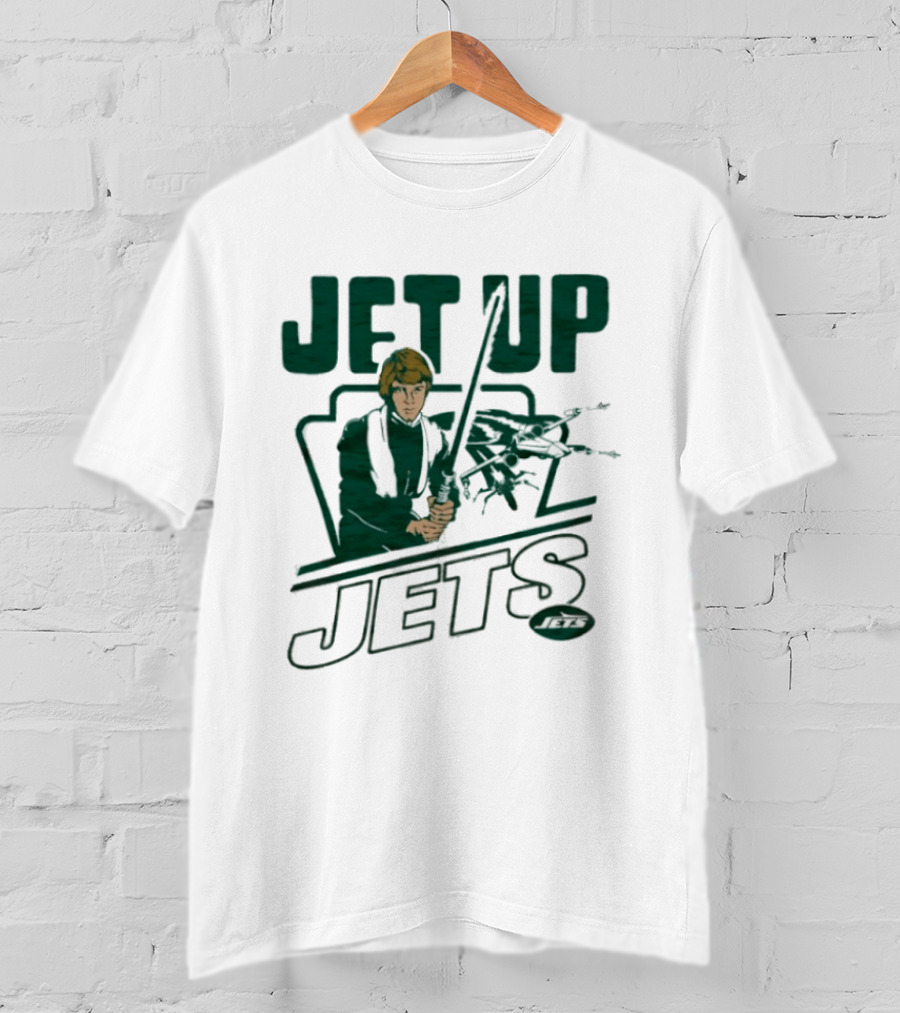 Jet Up Star Wars Luke New York Jets Collaboration T-Shirt