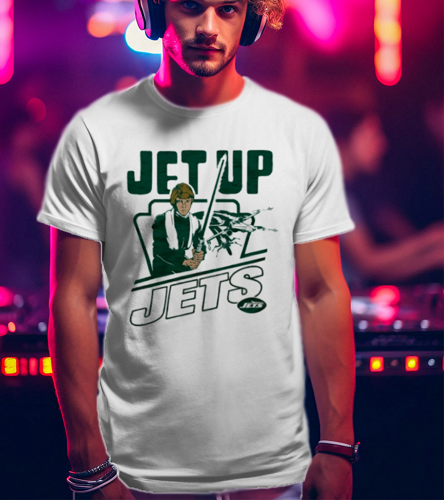 Jet Up Star Wars Luke New York Jets Collaboration T-Shirt