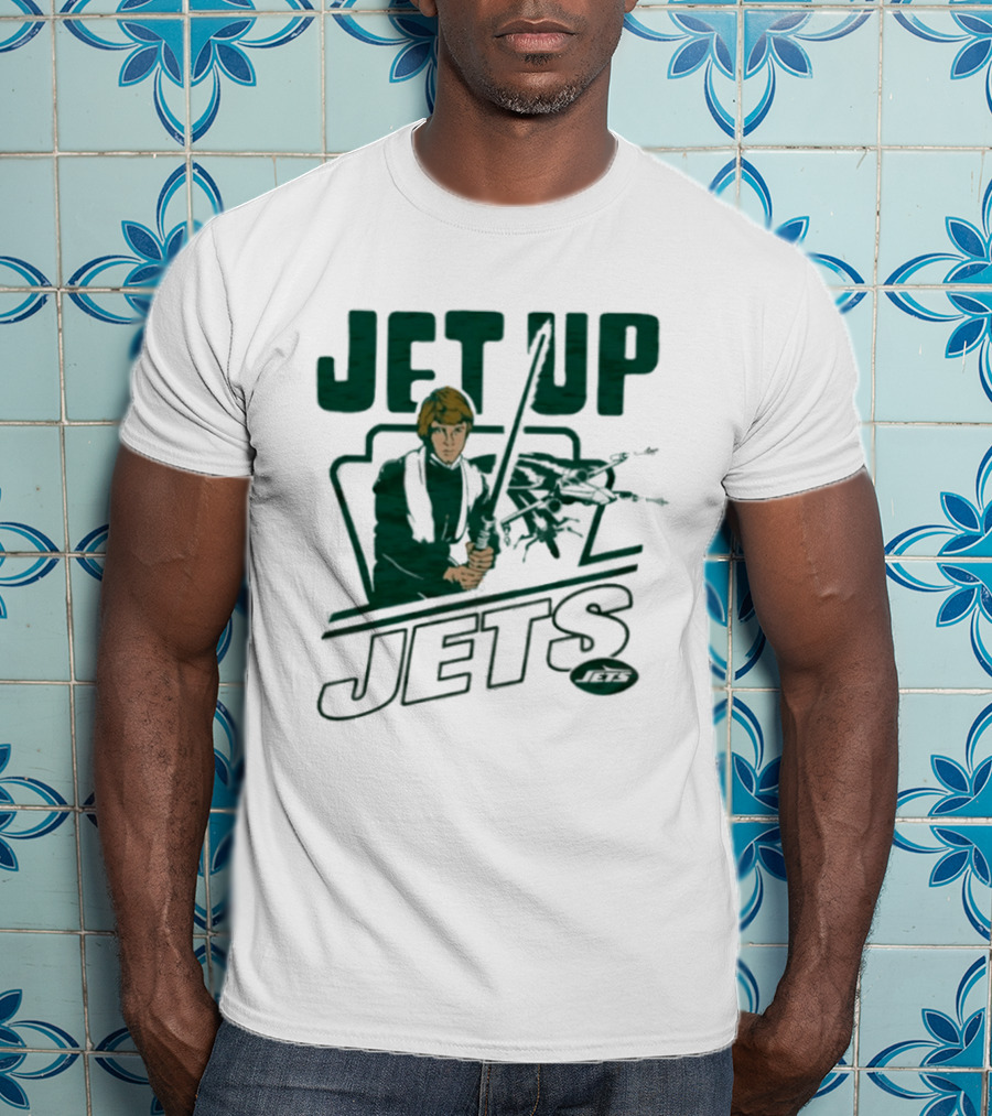 Jet Up Star Wars Luke New York Jets Collaboration T-Shirt