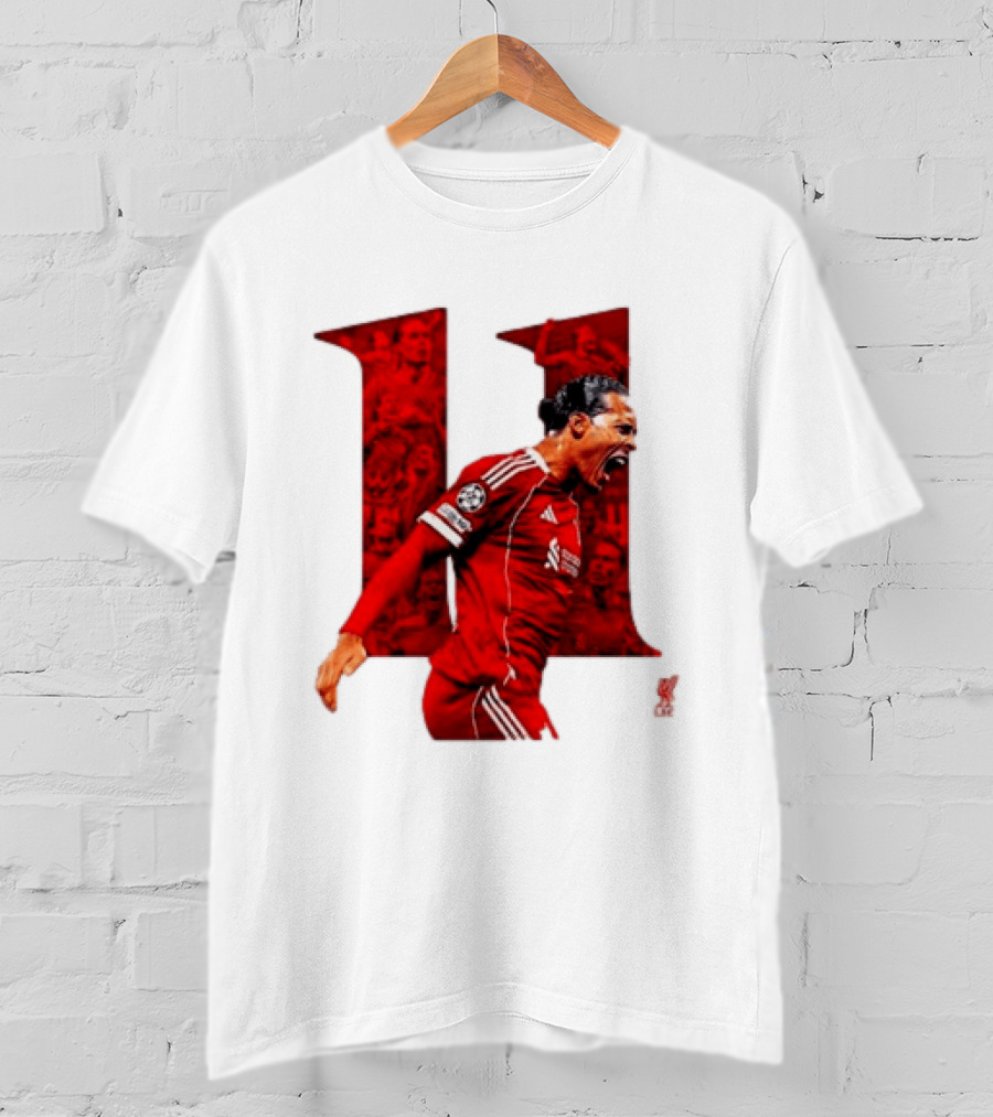 Virgil Van Dijk Liverpool Fifpro World 11 Champions League Star T-Shirt