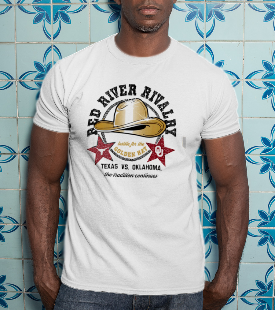 Red River Rivalry Texas Vs Oklahoma The Tradition Continues T-Shirt
